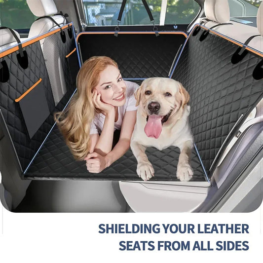 Large Pet Back Seat Extender Car Backseat Protector Hammock with Hard Bottom - 2023 New Design for Travel